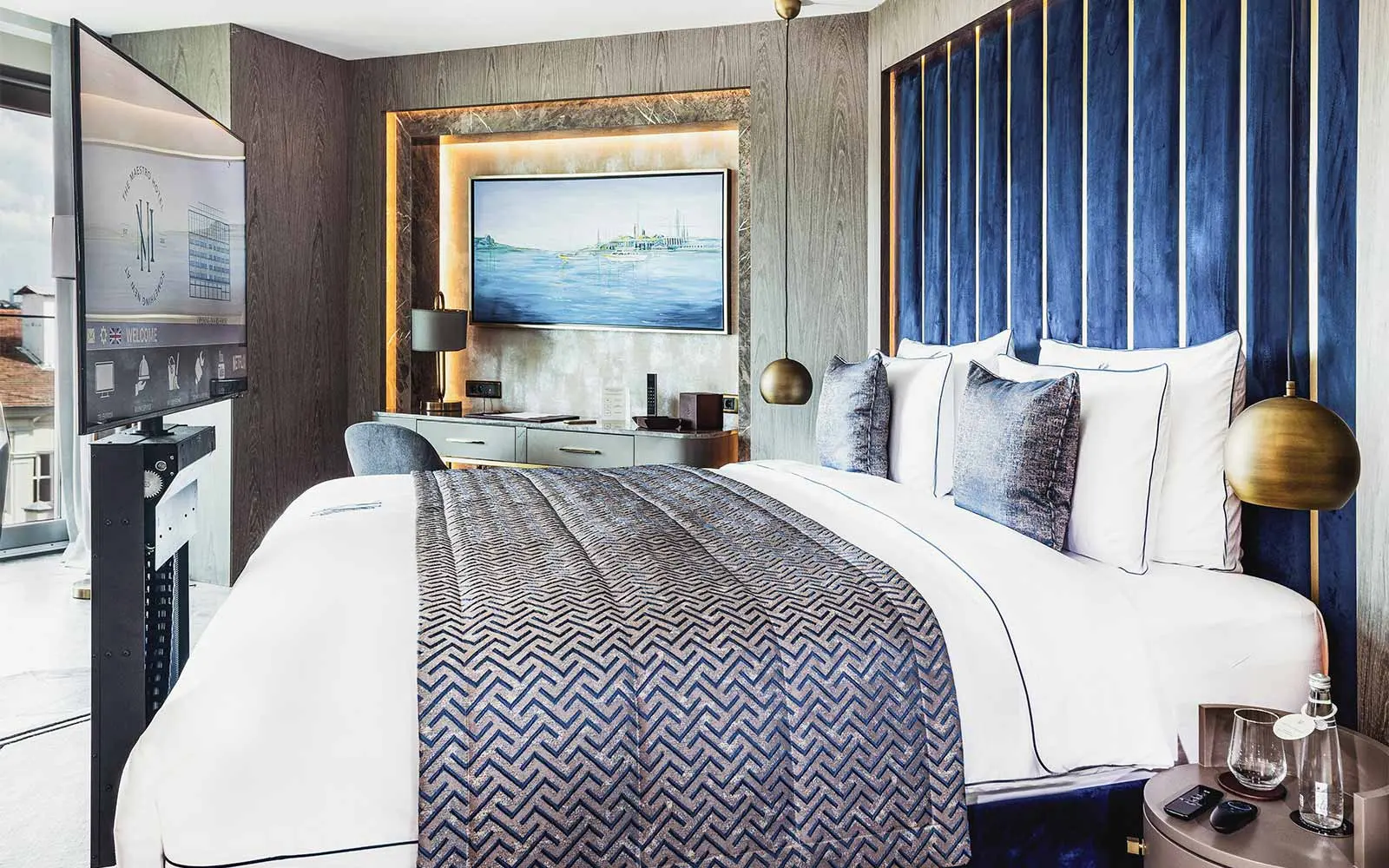 Queen Suite Bedroom Under Bed Hidden TV